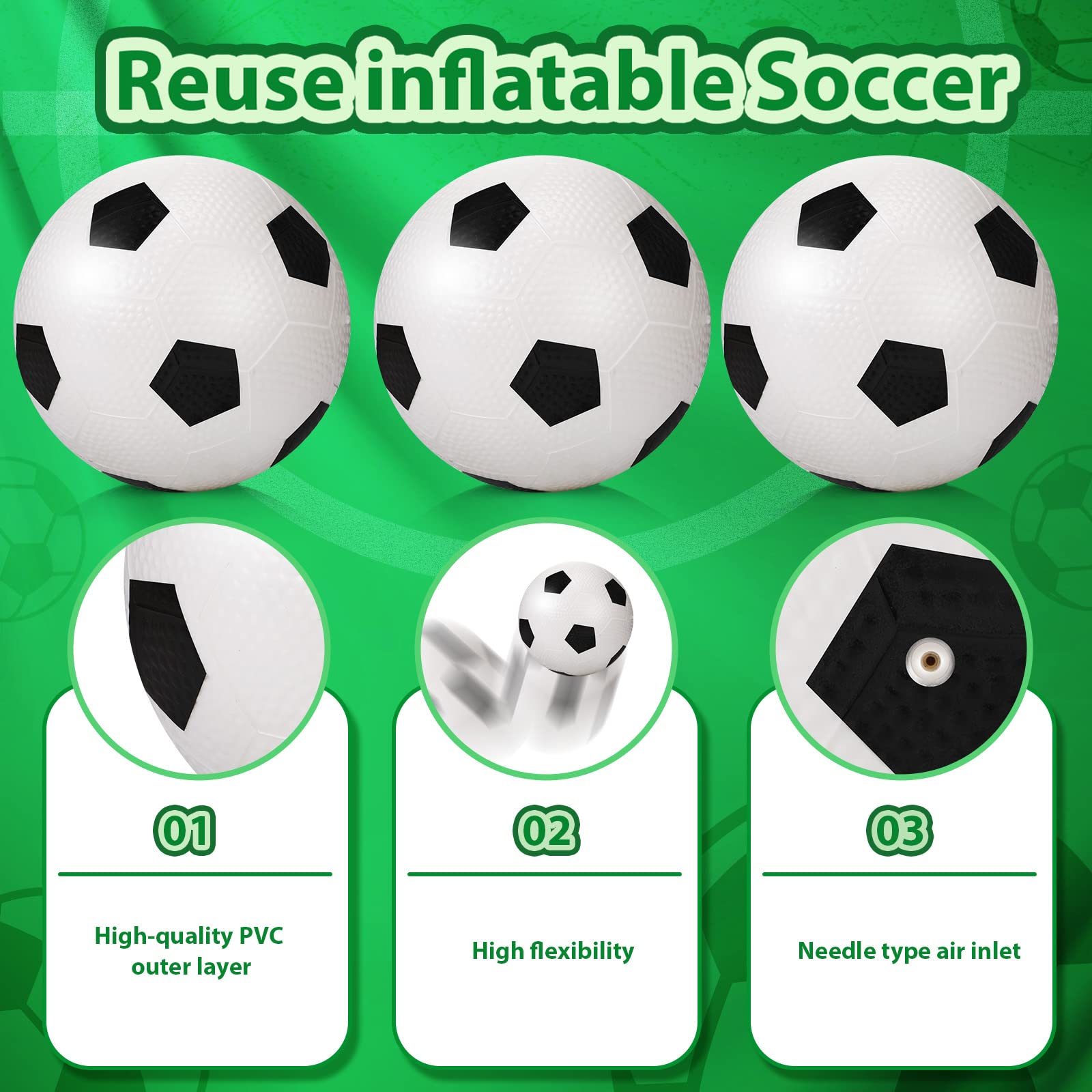 Civaner ball theme party setup with 4 inch inflatable balls.