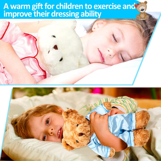 Civaner bear pajamas blue trousers add snug warmth during playtime