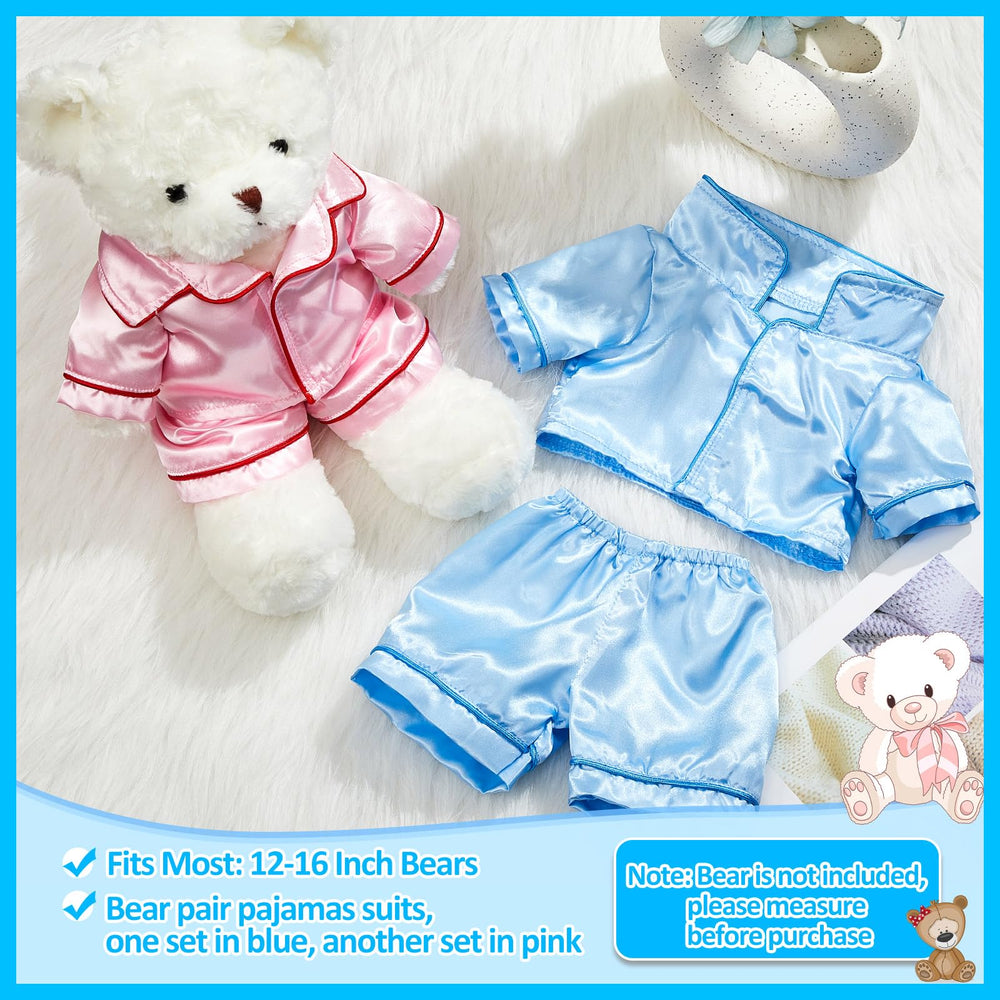 Civaner bear pajamas pink shirt pairs with any plush friend