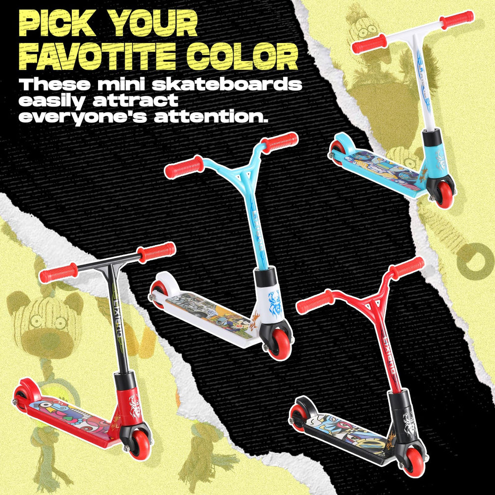 Bright colored Civaner finger scooters suitable for bedroom decor or party favors.