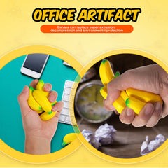 Civaner bright yellow banana display on desk for classroom or office use