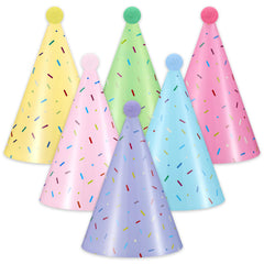 Civaner colorful ice cream cone hats add photo-ready fun to any party.