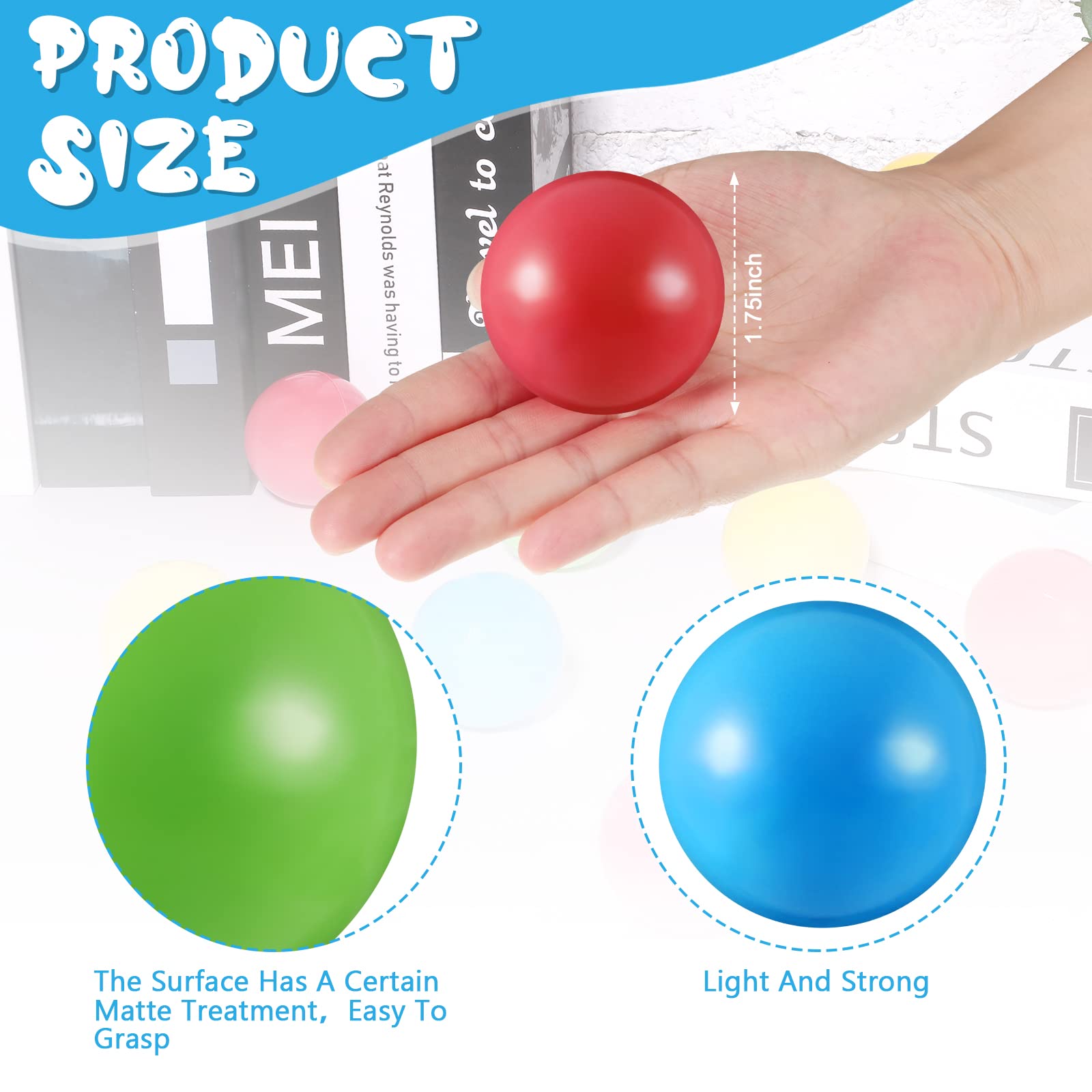 Civaner colorful replacement balls ideal for color-counting practice