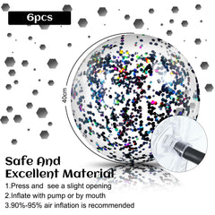 Civaner glitter beach ball 16inch confetti adds sparkle to weddings and parties