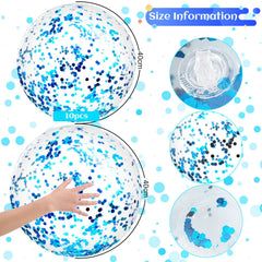 Civaner inflatable beach ball blue 16in during quick setup.