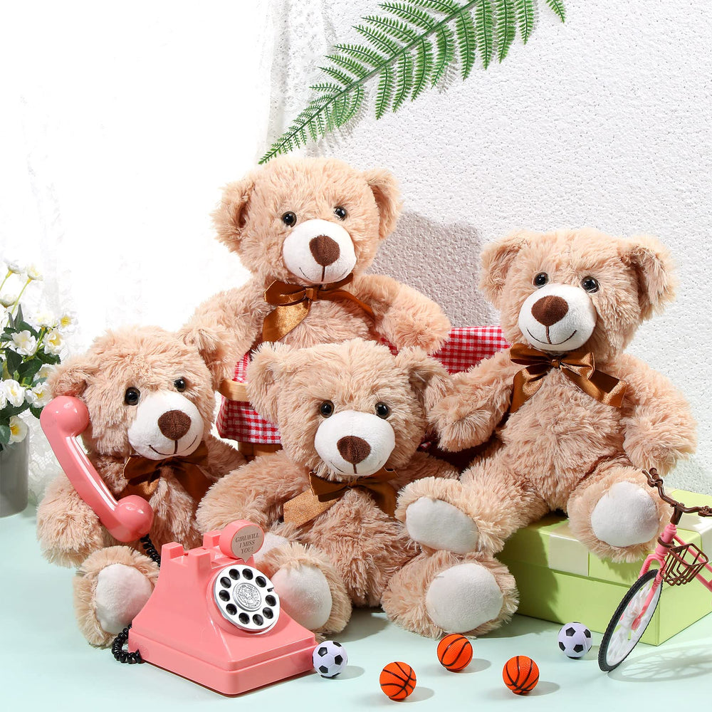 Civaner light brown teddy bear close-up showing soft plush texture