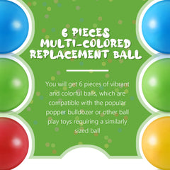 Civaner PE balls shown as odorless and safe for toddlers