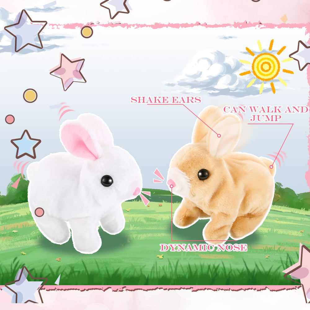 Civaner soft plush rabbit feels cozy and safe for young players