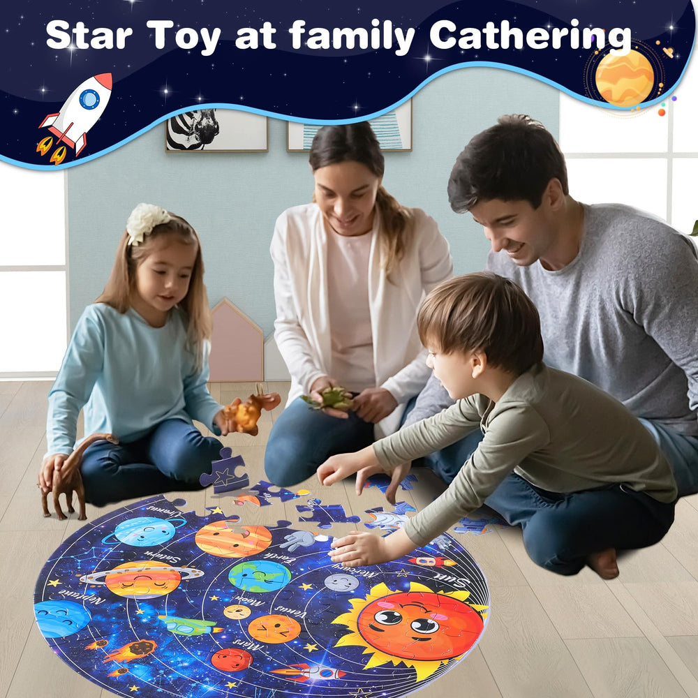Civaner solar-system floor puzzle family playtime and early learning.