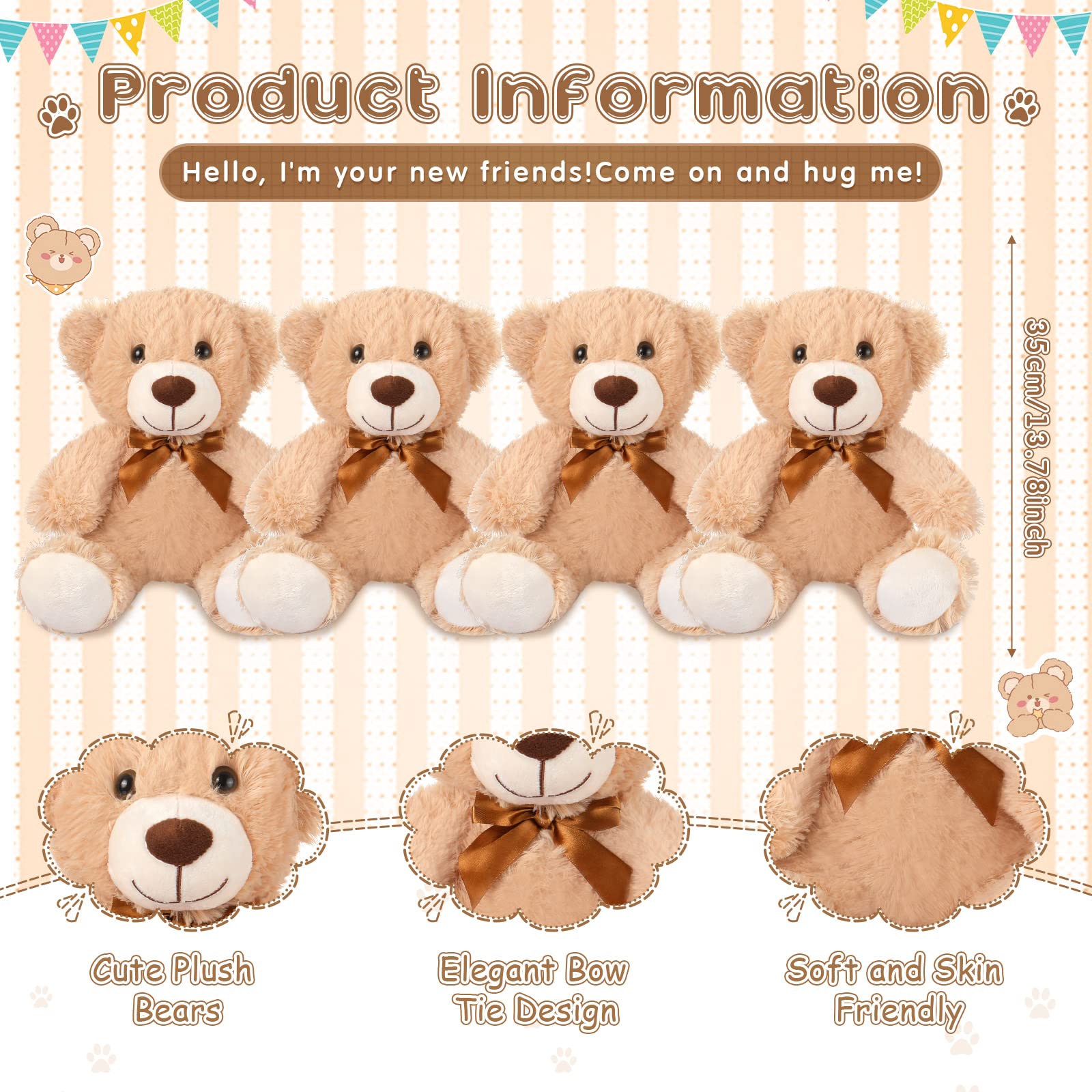 Civaner teddy bear decor on a sofa adds cozy style