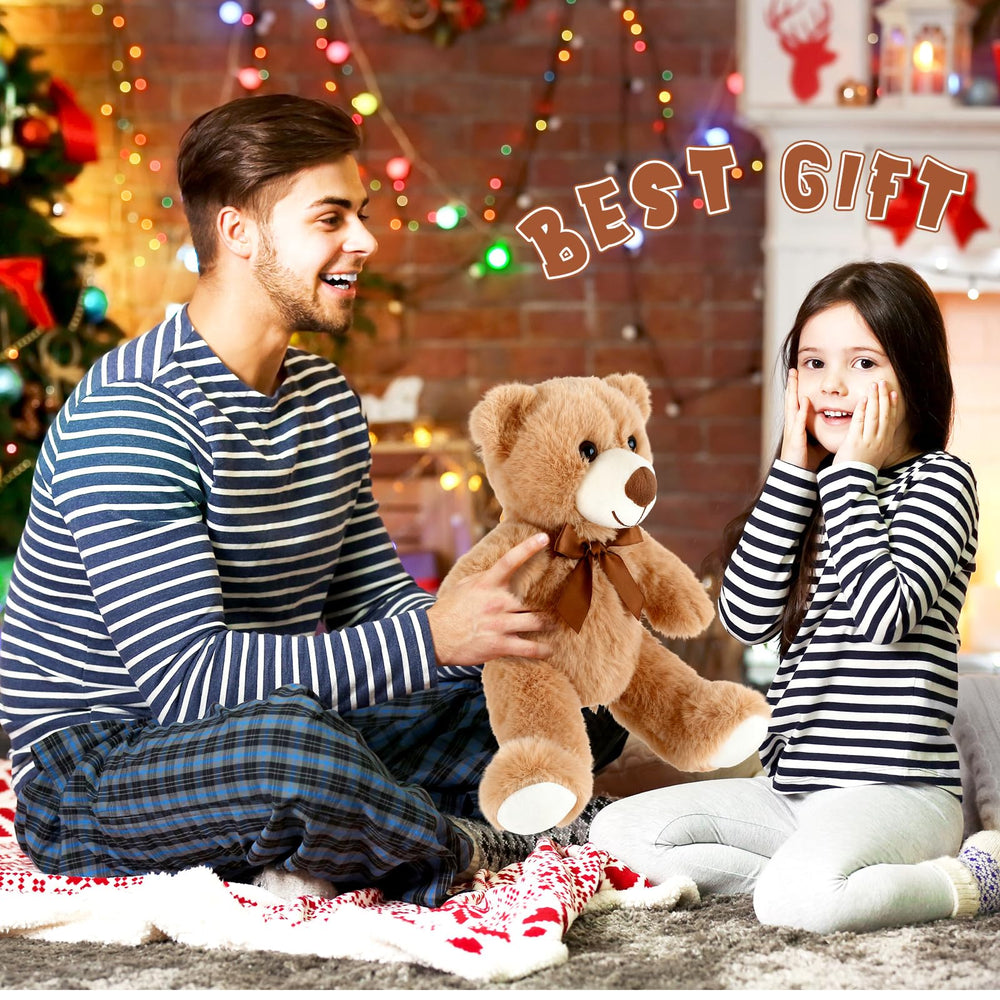 Civaner white teddy bears plush, gentle comfort for kids and teens.