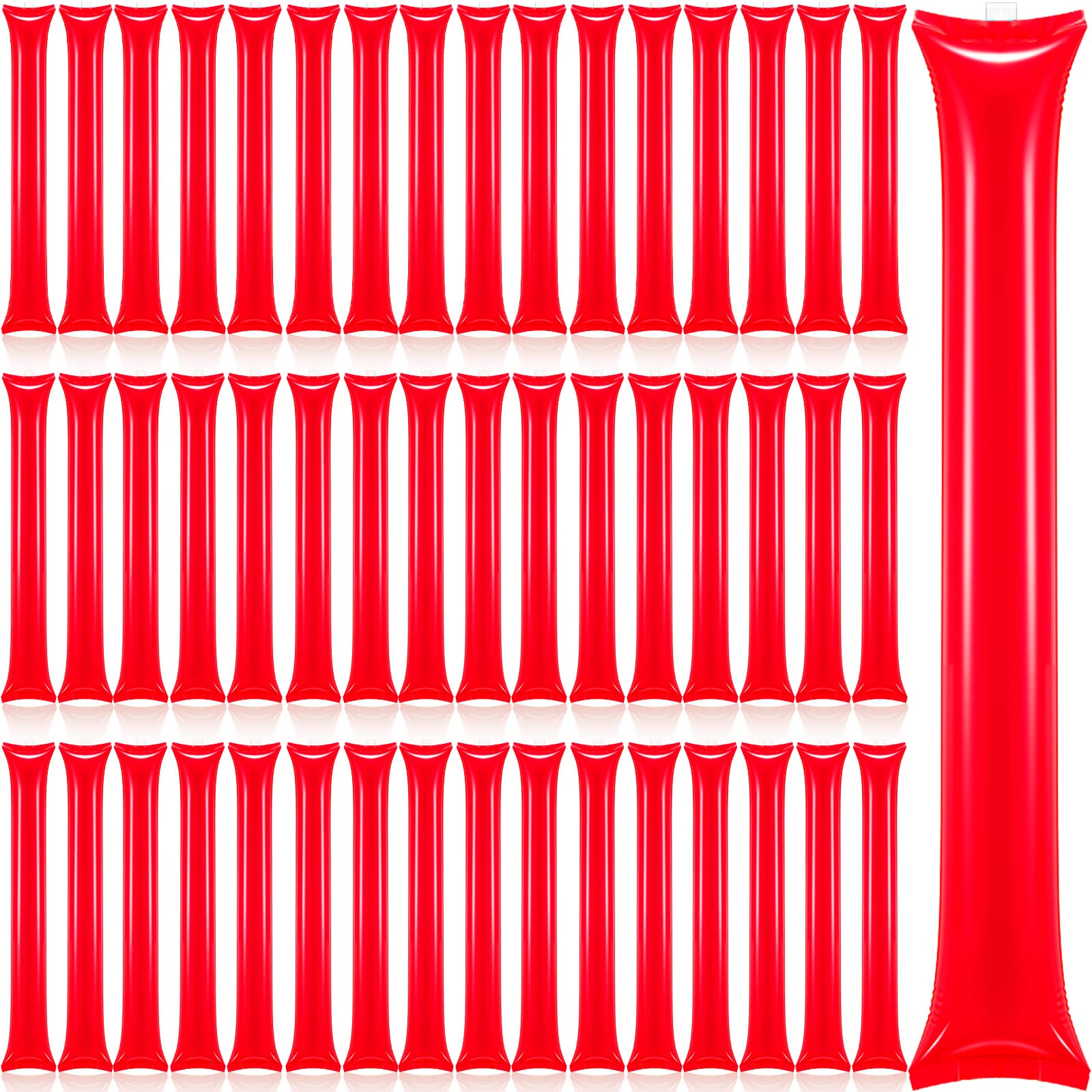 Civaner red thunder stick front view used to boost team spirit at games.