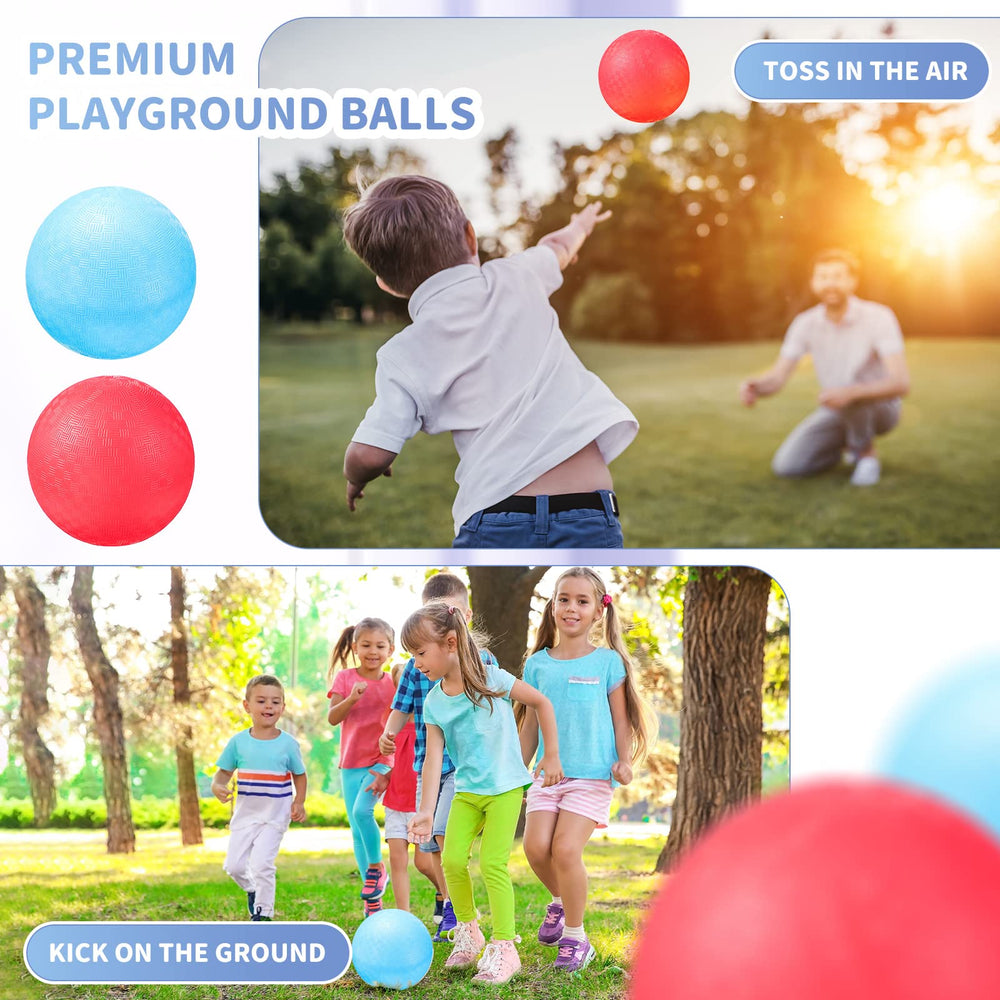 Civaner two-pack red-blue dodgeballs image, great for family games.