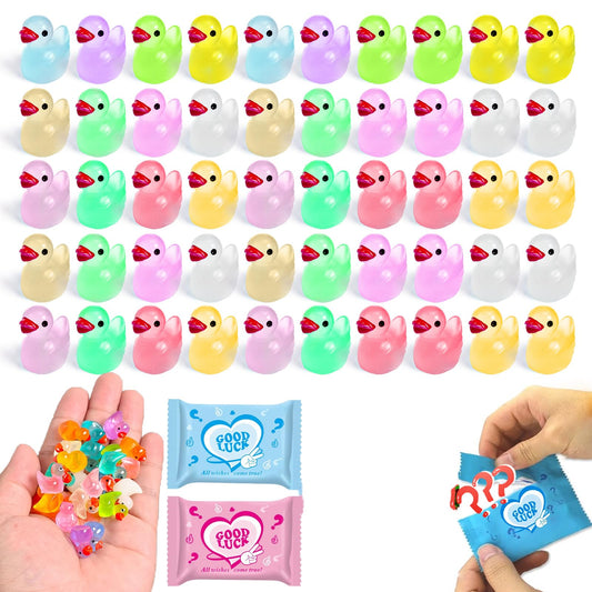 CIYOJA glow ducks 50pcs blind bag set for magical fairy garden decor.