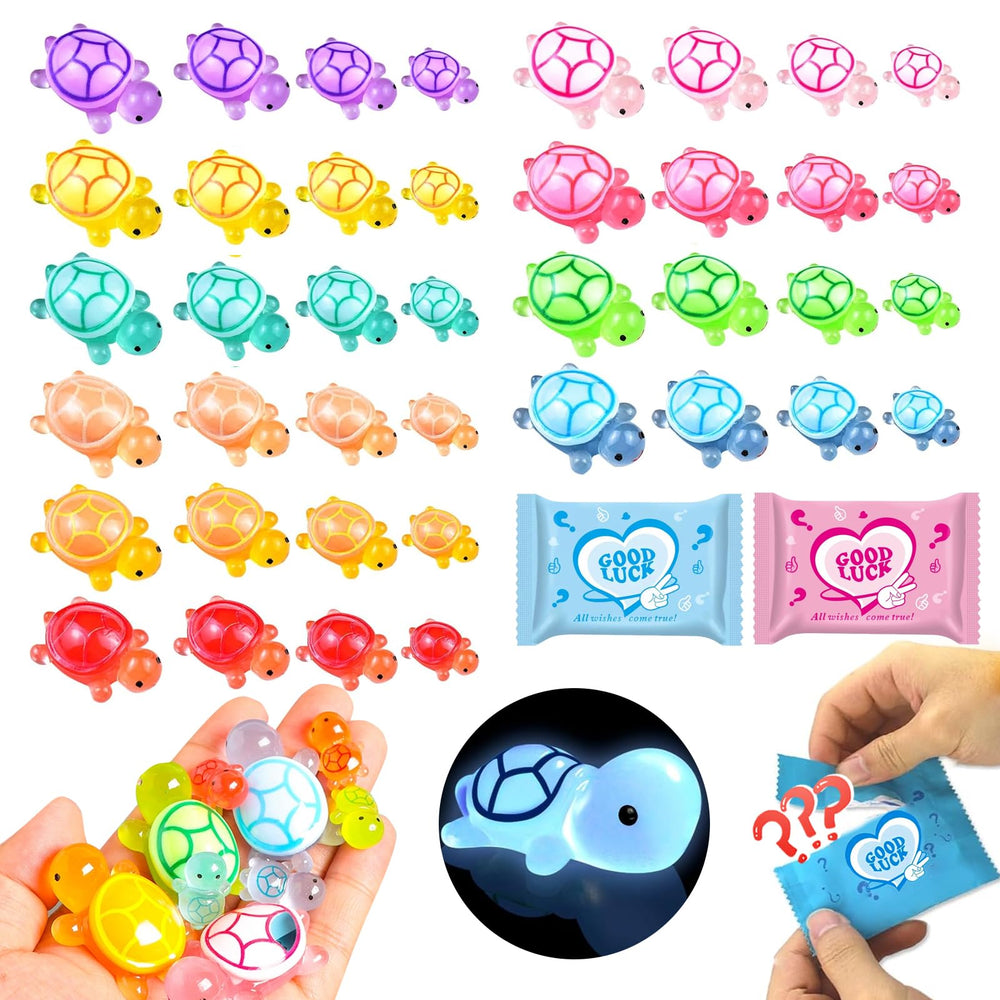 CIYOJA glow turtles blind bag pack reveals a surprise mini figure for party favors.