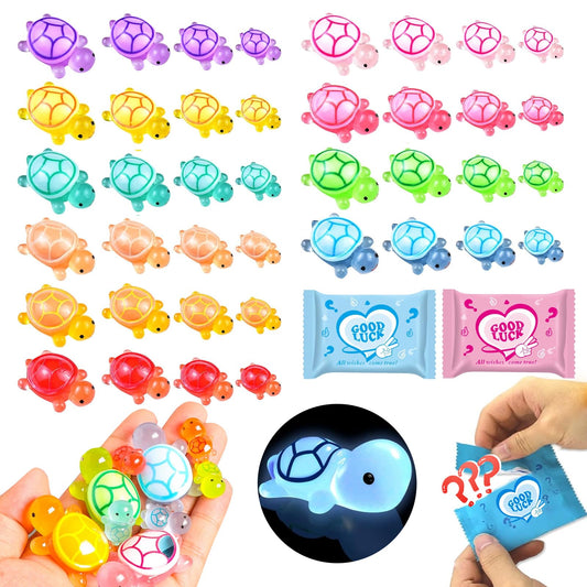 CIYOJA glow turtles blind bag pack reveals a surprise mini figure for party favors.