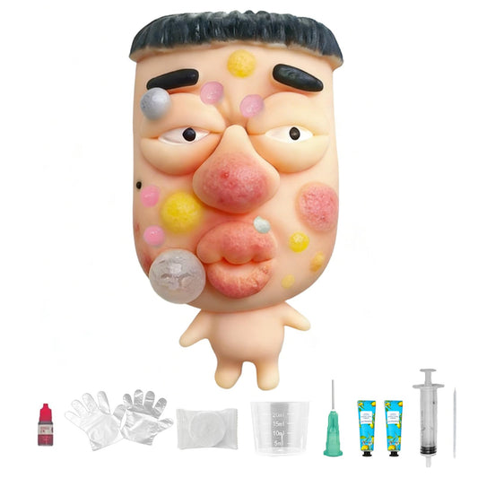 CIYOJA SquishFace large pimple popping toy held for tactile relief and focus