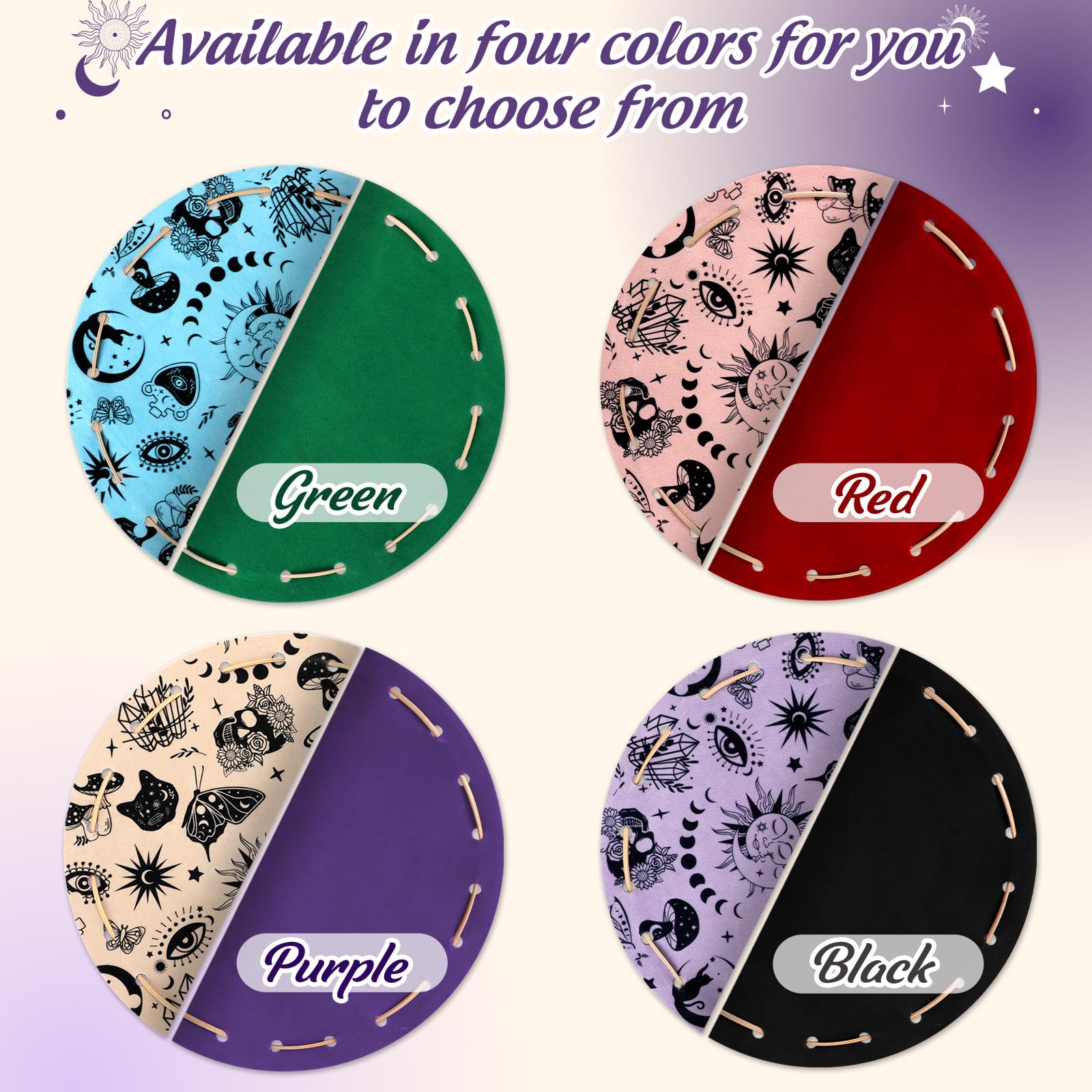 CiyvoLyeen DND dice tray featuring crystal pattern to aid focus during play