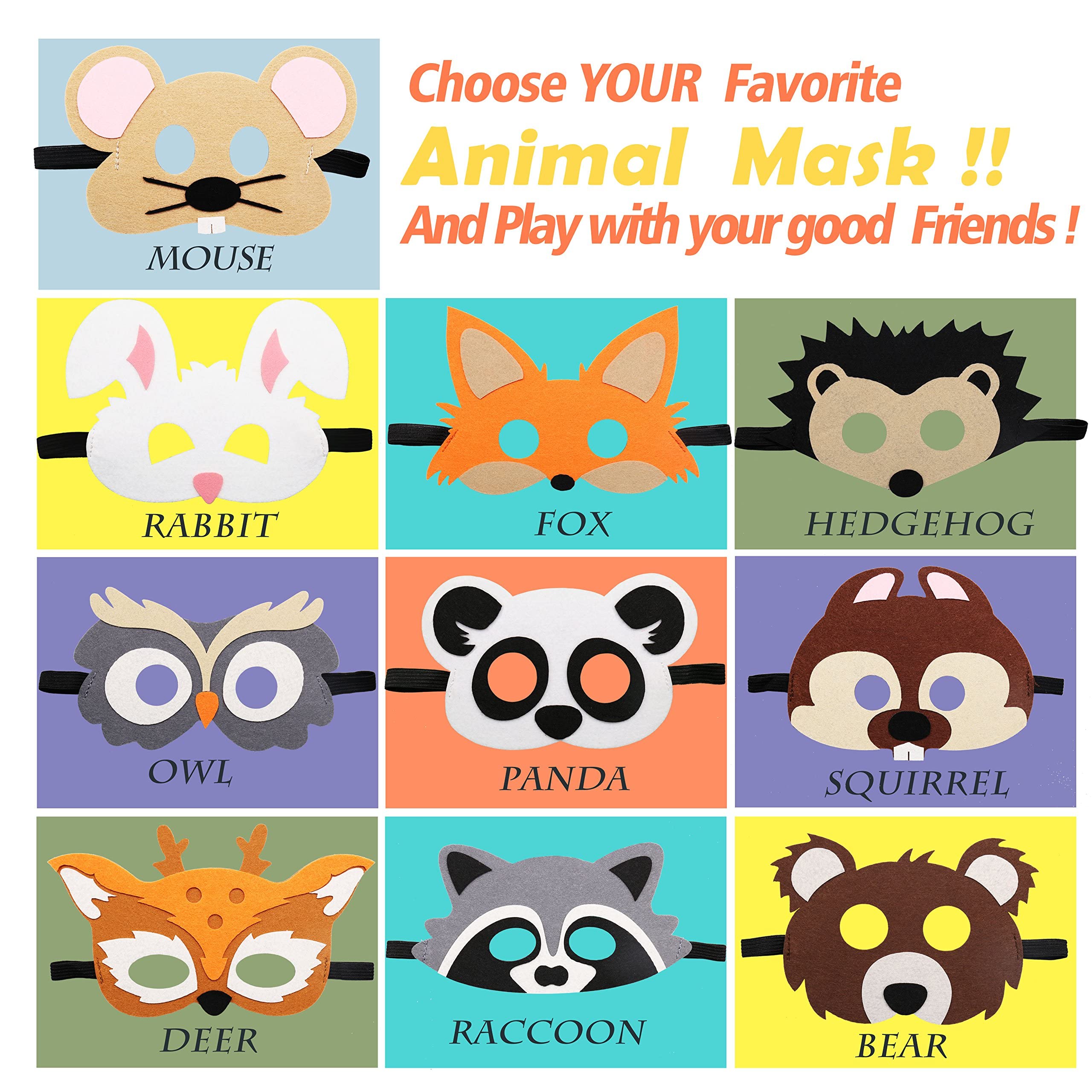 CiyvoLyeen Forest-Friends owl mask invites storytelling and party favors.