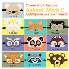 CiyvoLyeen Forest-Friends owl mask invites storytelling and party favors.