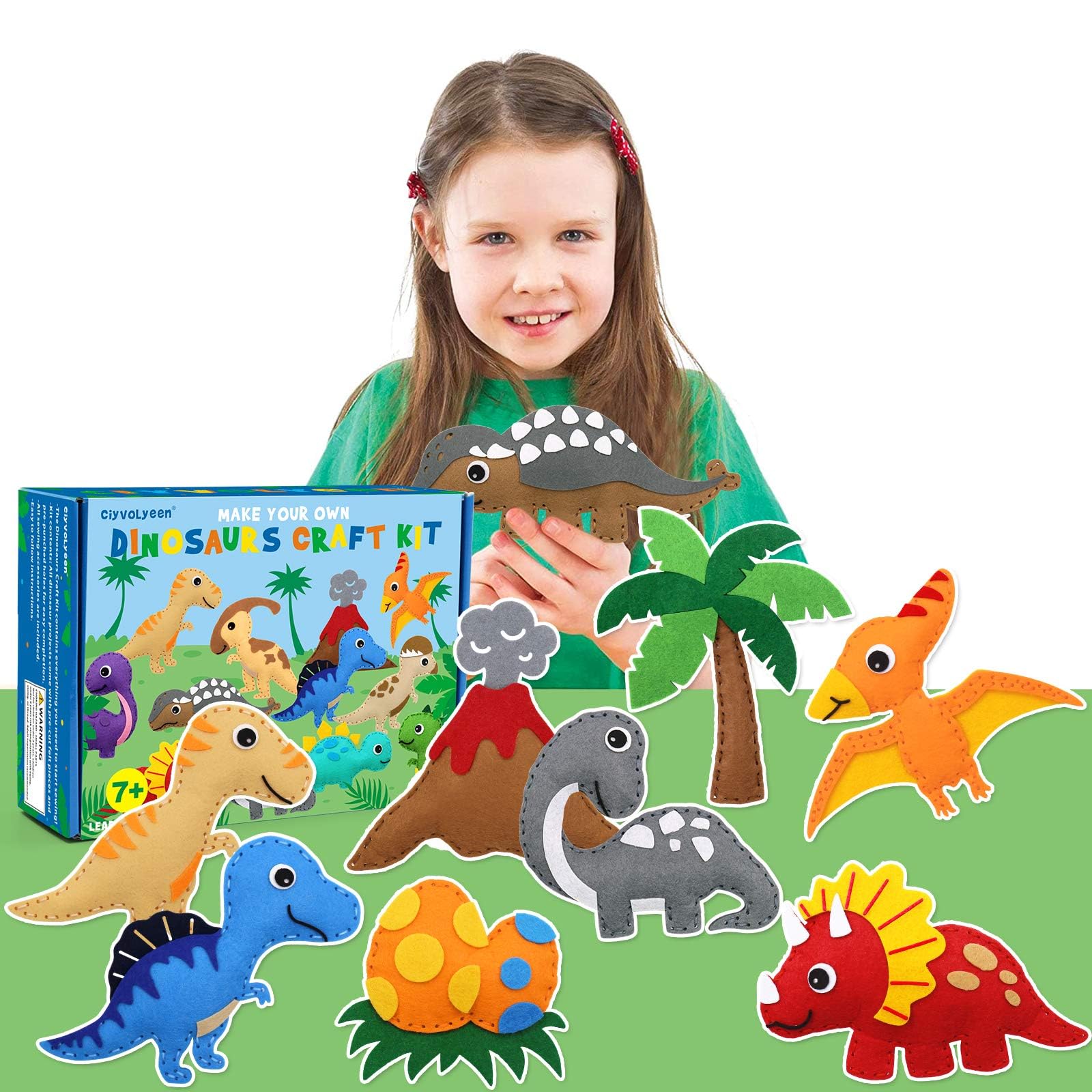 CiyvoLyeen kid friendly craft time with bright dino