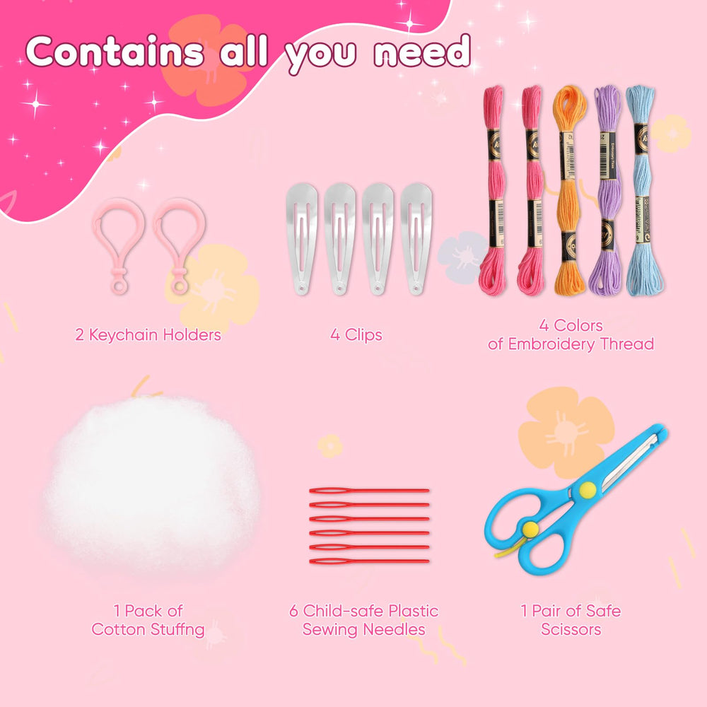 CiyvoLyeen plastic sewing needles ensure safer craft play for beginners.