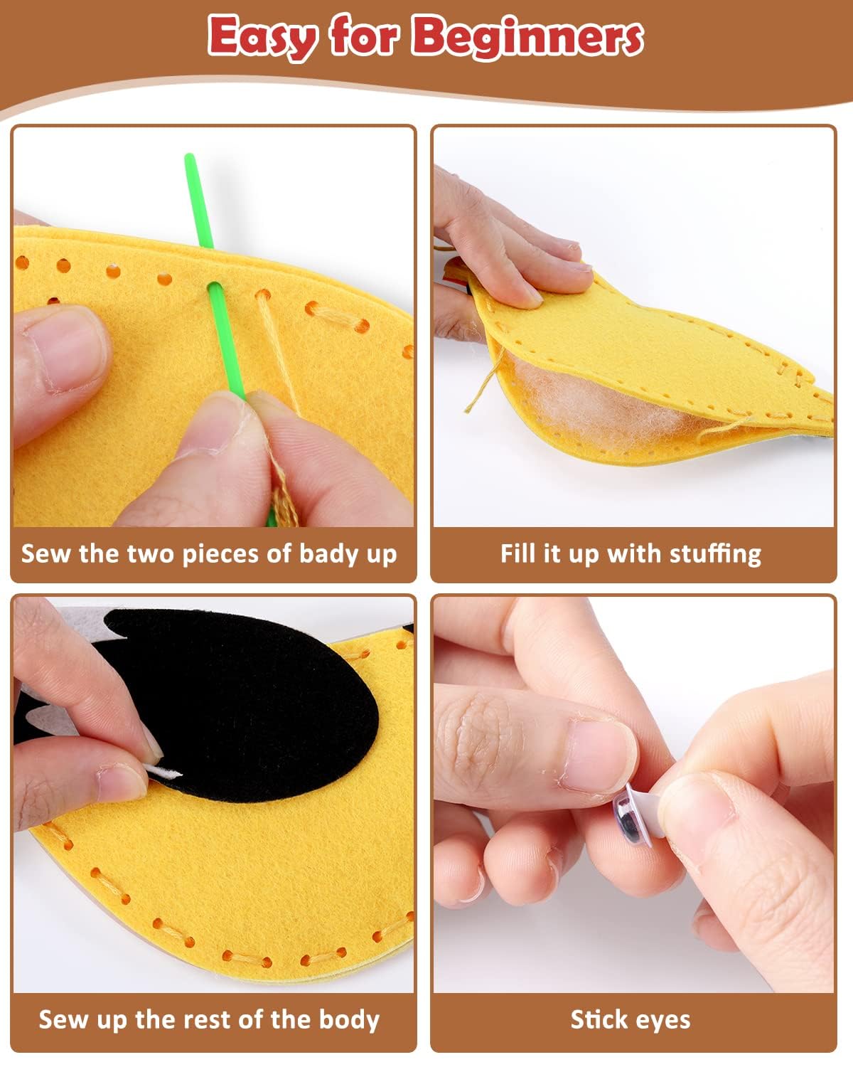 CiyvoLyeen safe scissors and needles for kid-friendly crafts.