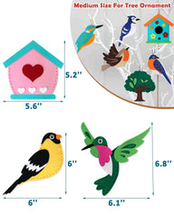 CiyvoLyeen Wild Birds Sewing Kit with pre-cut pieces for easy sewing.