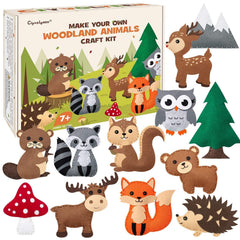 CiyvoLyeen woodland patterns for beginners sewing kit.