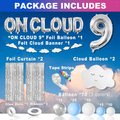 CJDCXY Felt cloud banner complements cloud-themed decor elegantly.