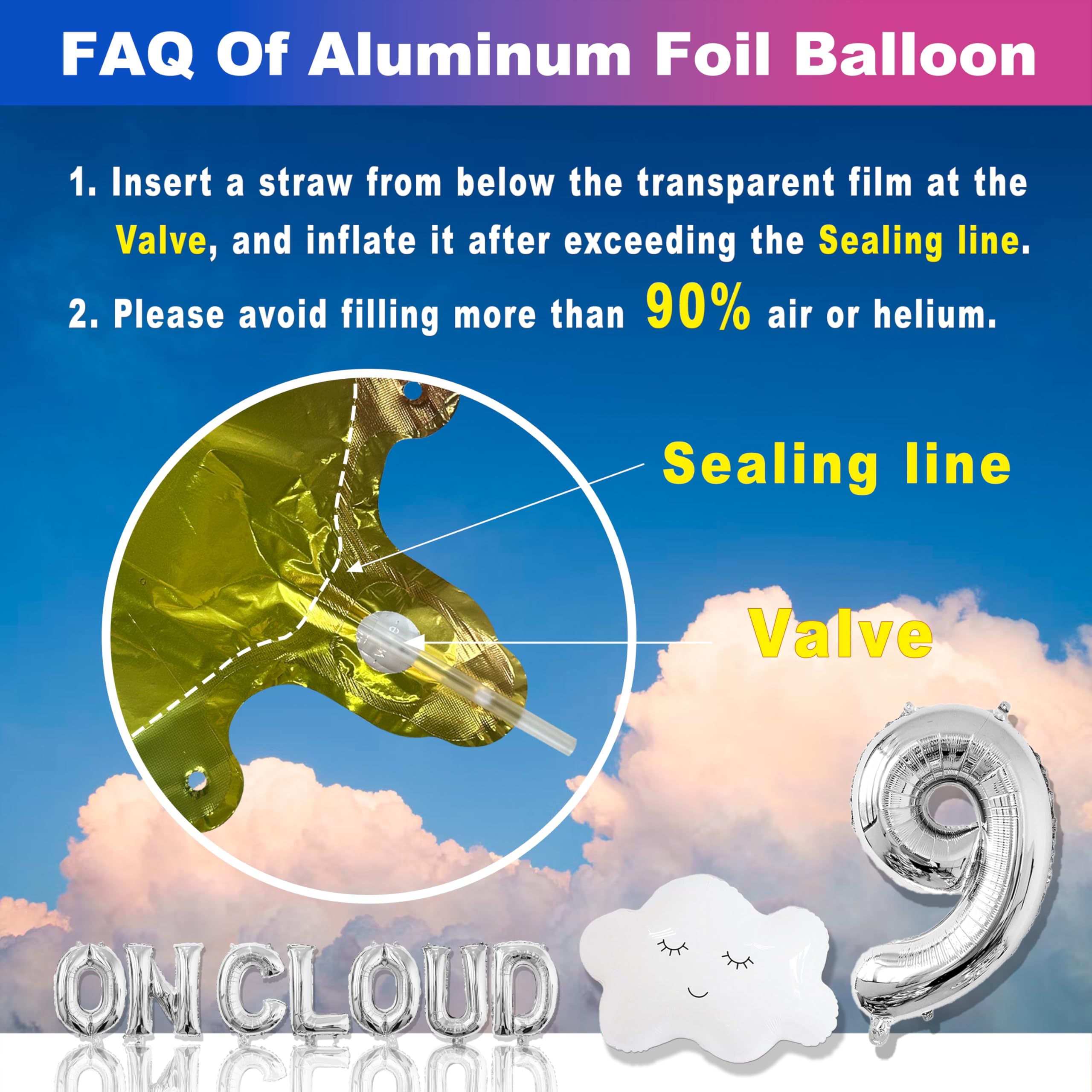 CJDCXY Tape strips and glue dots simplify quick, secure balloon displays.