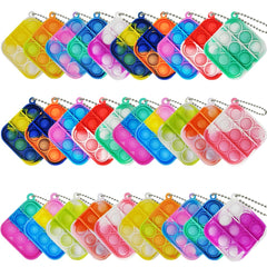 Clanam mini pop bubble fidget toy in display box for party favors.