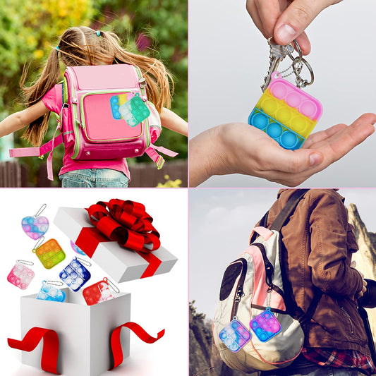 Clanam mini pop bubble squares packaging ideal as party favors and gifts