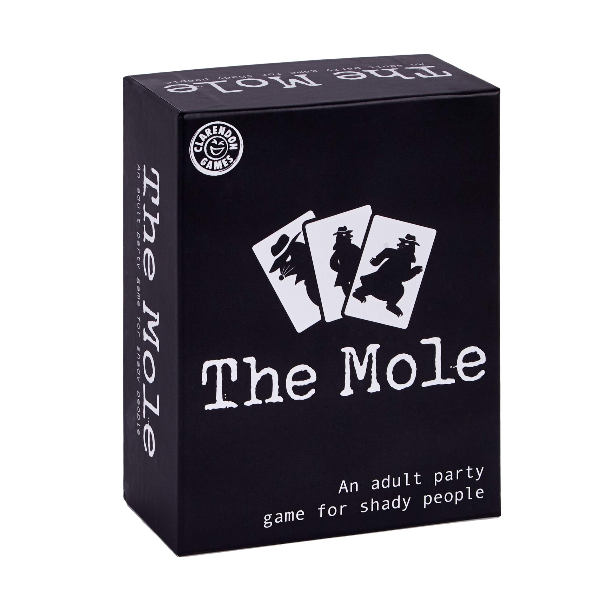 Clarendon Games The Mole card game mole identity revealed for a fun party mystery.