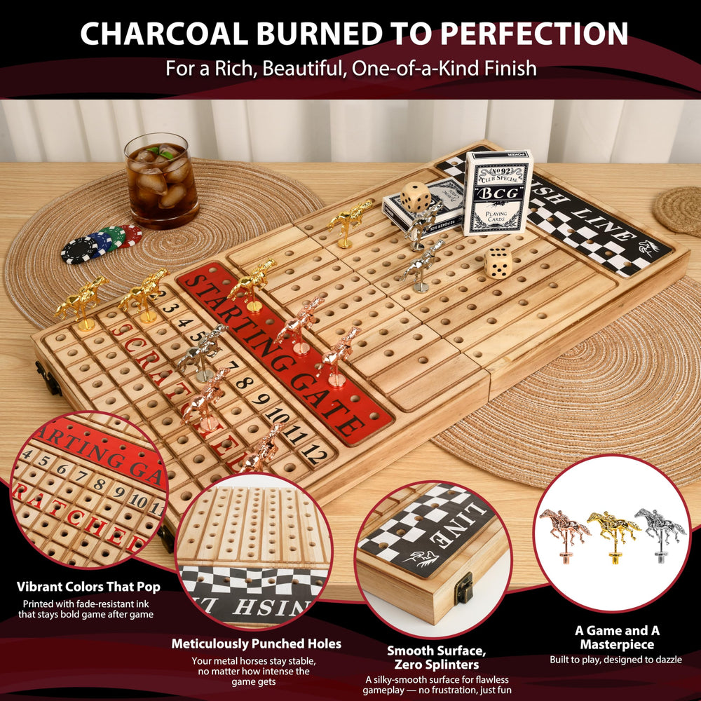 Classic Decor playing cards and dice ready for quick, engaging rounds.