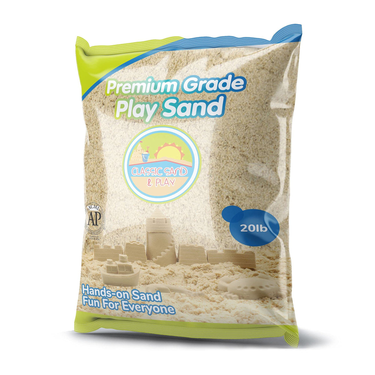Classic Sand & Play natural sand showing soft texture for creative play