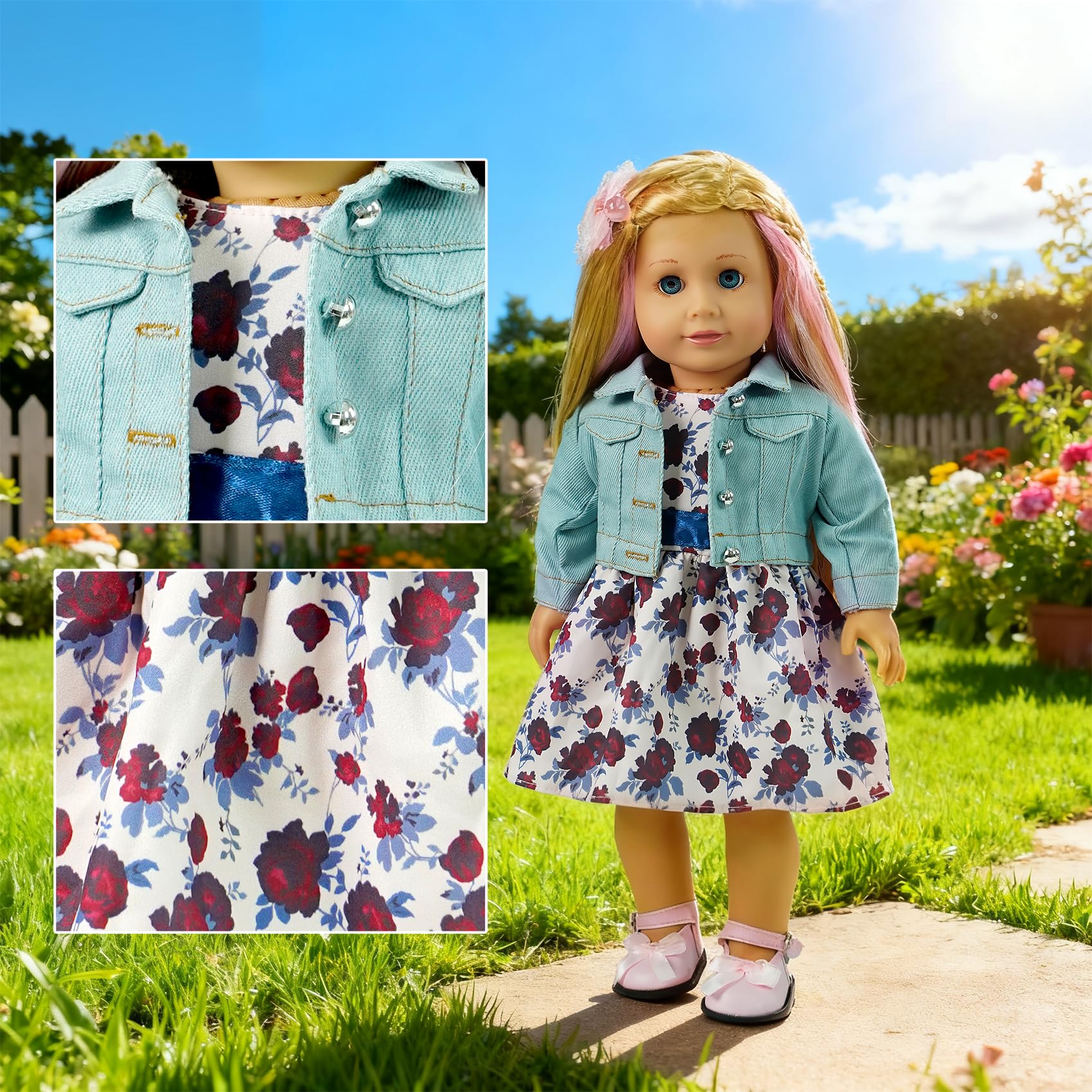 Clbaby 18-inch doll yoga outfit enables calm practice and mindful play sessions