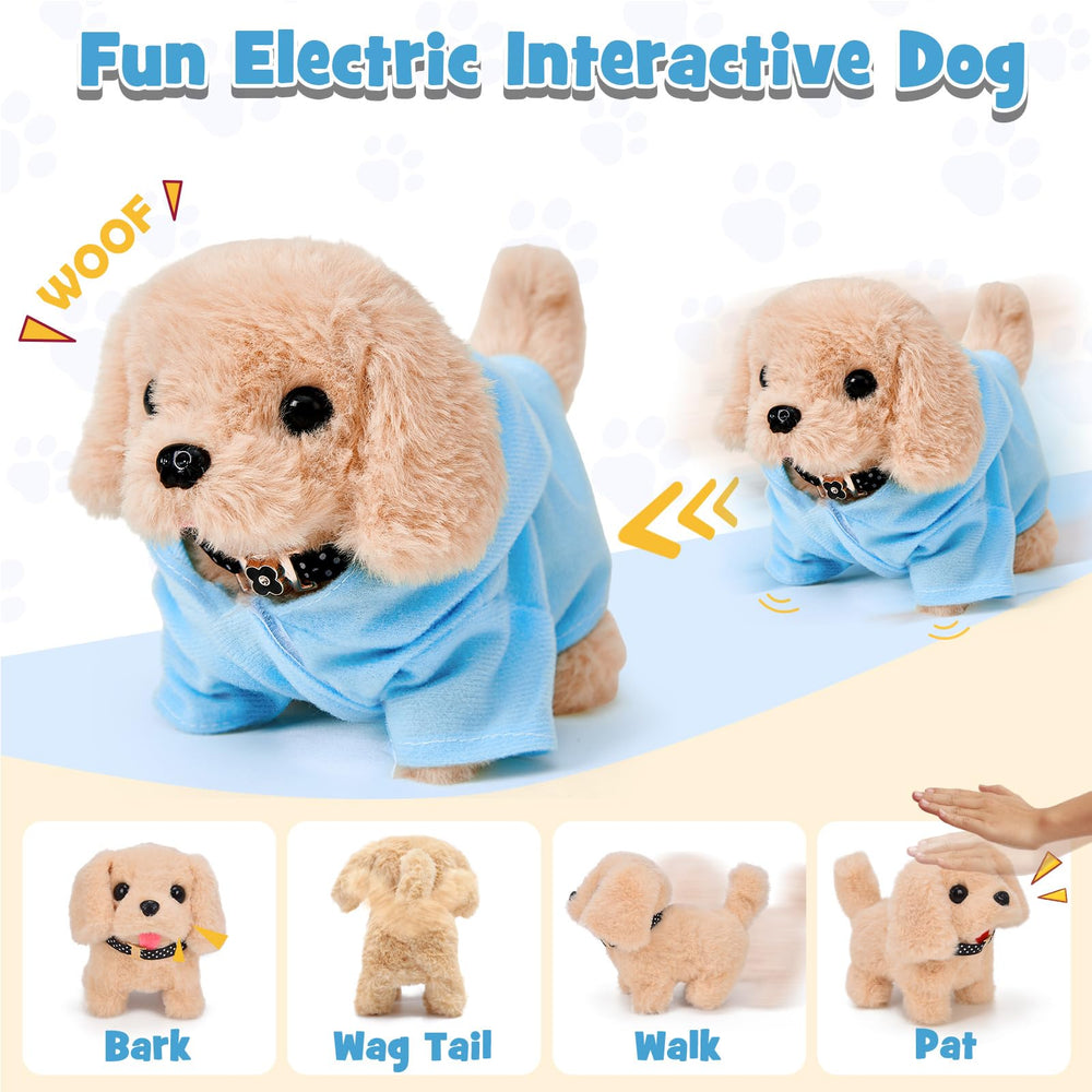Cleboen puppy accessories include bowl and bone to enrich care routines.
