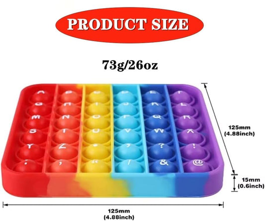 CleCoCenCir Alphabet Popper lowercase side supports lowercase practice and fine motor skills.