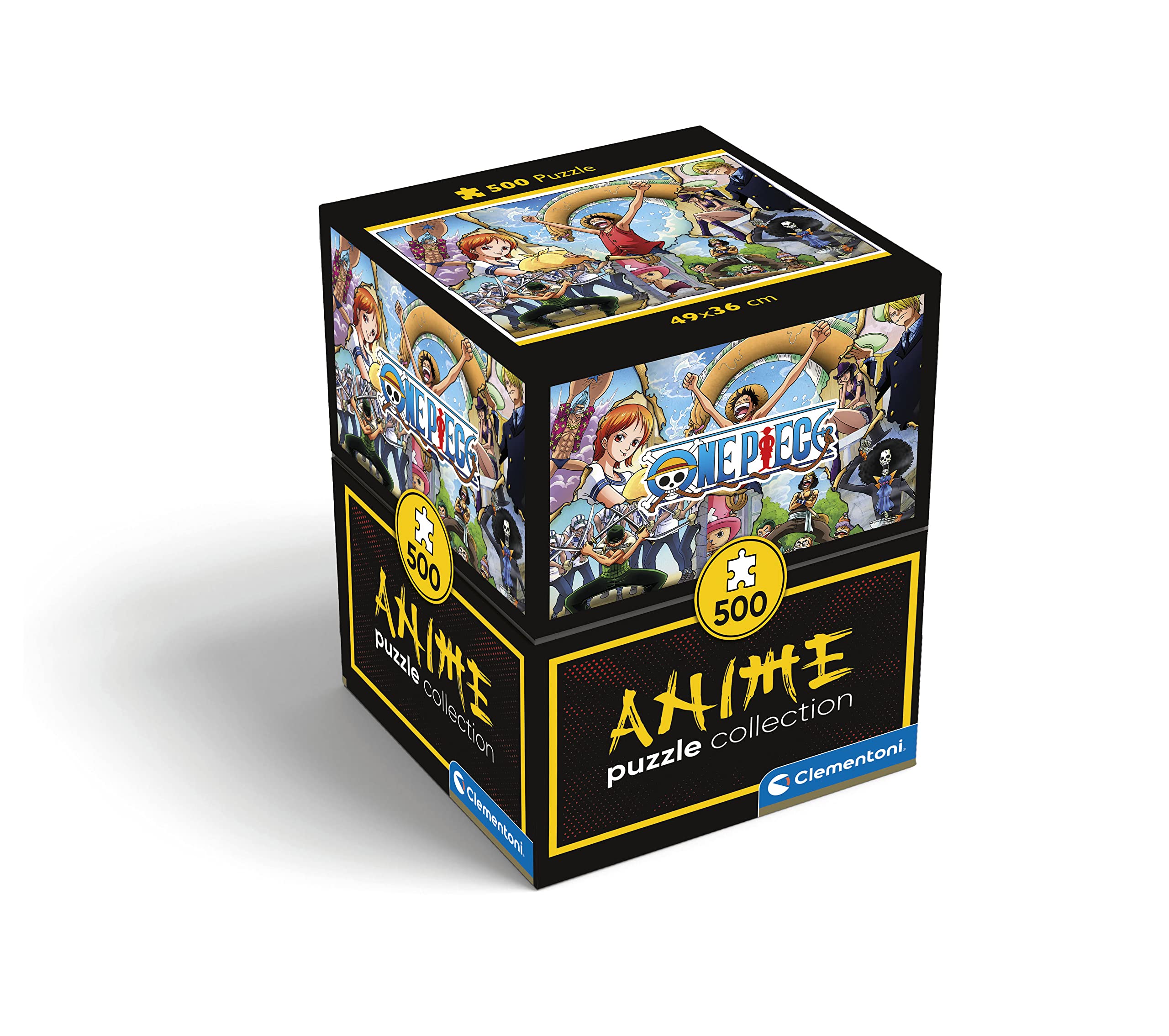 Clementoni Anime One 500-piece puzzle cover art ideal for relaxing evenings.