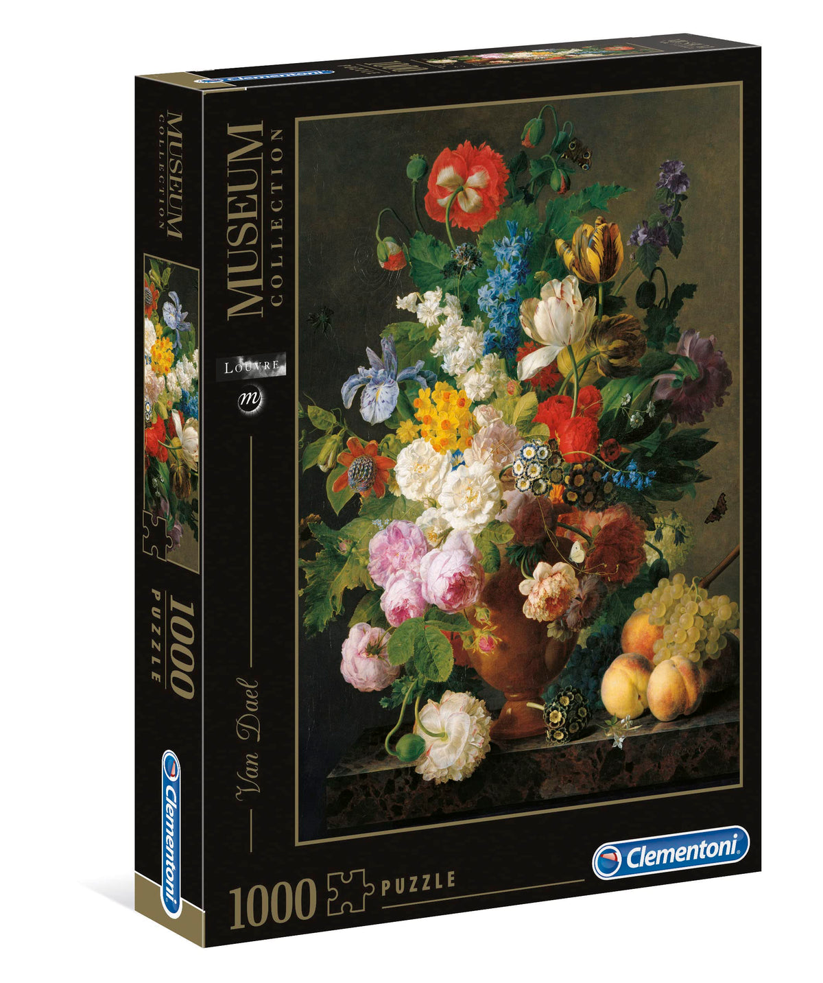 Clementoni Bowl of Flowers puzzle image 1: vibrant colors for a calming family activity.