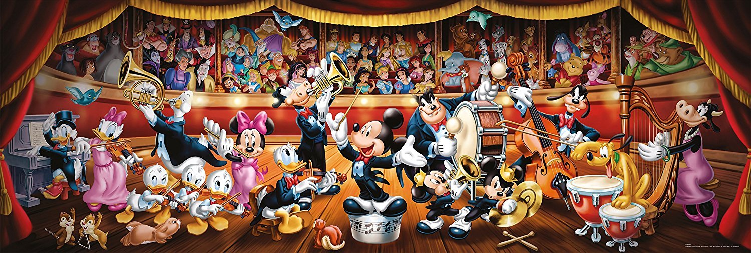 Clementoni Disney Orchestra puzzle 1000 pieces for family fun.
