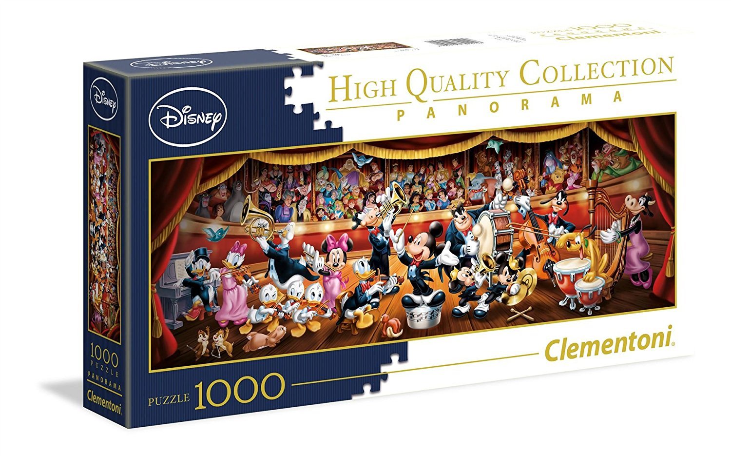 Clementoni Disney Orchestra puzzle close-up with detailed artwork for relaxing evenings.