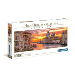 Clementoni Grand Canal Venice panorama 1000-piece puzzle showing iconic scenery for mindful recreation.