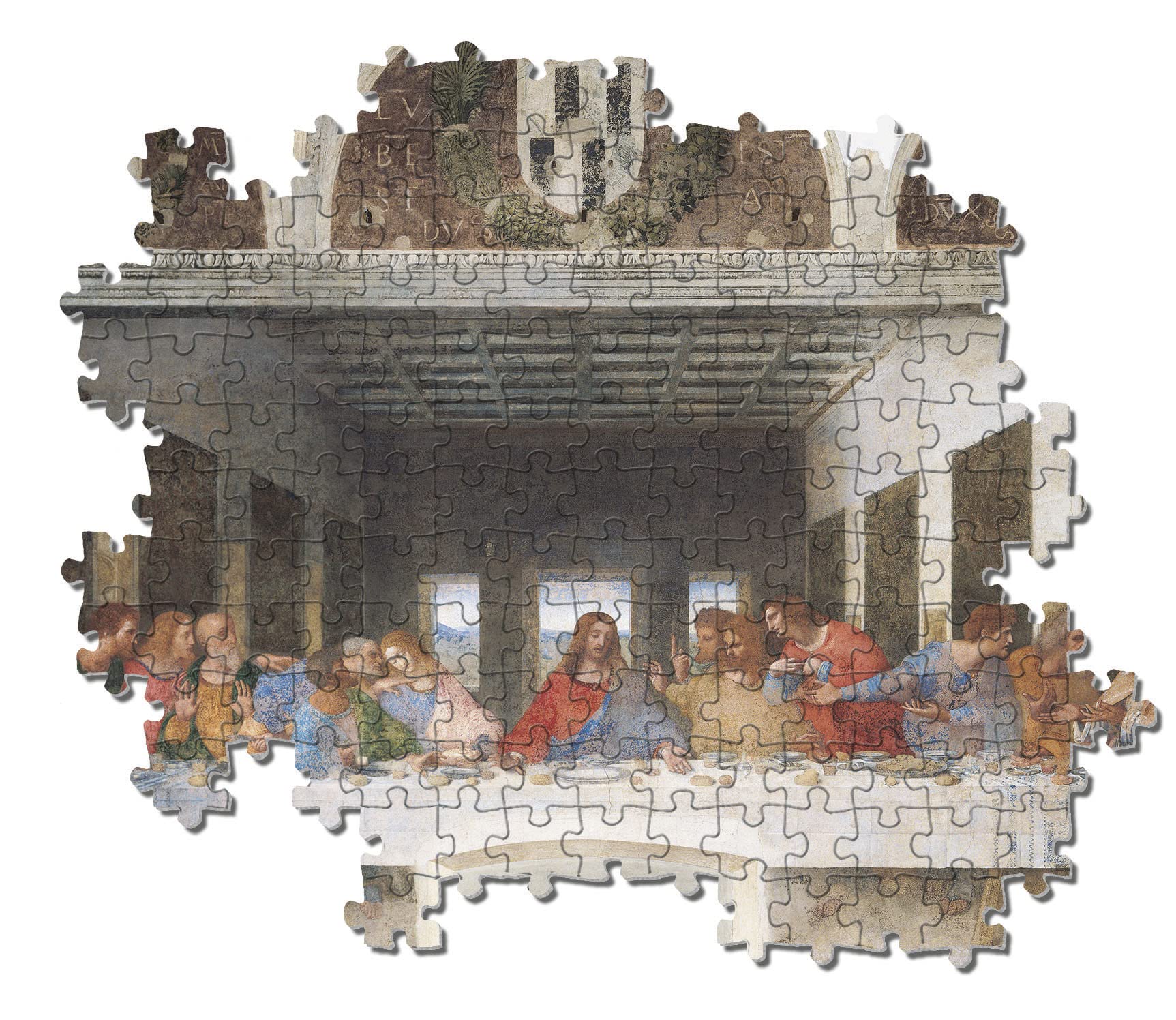 Clementoni Last Supper puzzle printed details highlight high-quality imagery.