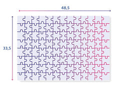 Lost pieces support offered by Clementoni for the Bluey puzzle.