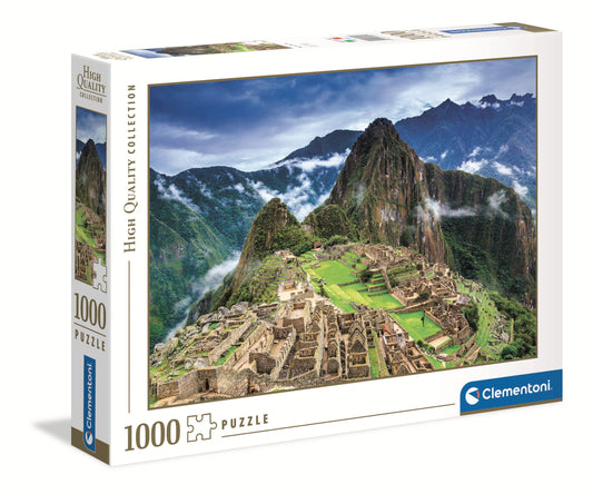 Clementoni Machu Picchu 1000-piece puzzle box for immersive evenings.