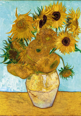 Clementoni Van Gogh Girasoli close-up showing interlocks for a smooth build.