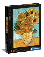 Clementoni Museum puzzle cover featuring Van Gogh's Girasoli for immersive sessions.