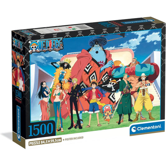Clementoni Naruto Shippuden 1500-piece puzzle cover art for immersive relaxation.